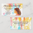 Search for curly business cards Salon