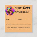 Search for veterinary clinic appointment cards Dog