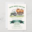 Search for pumpkin farm birthday invitations Green