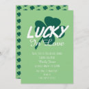 Search for lucky in love bridal shower invitations Irish