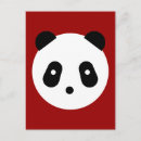 Search for panda face postcards Cute