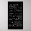 Search for black and white motivational posters Happiness