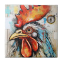 Search for chicken art tiles Rooster