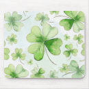 Search for four leaf clover mouse mats Saint patricks day