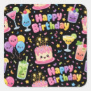 Search for cartoon art stickers Birthday