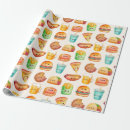Search for fast junk food wrapping paper Burger