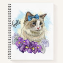 Search for cute cat drawing notebooks Hand drawn