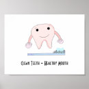 Search for tooth cartoon posters Brush your teeth
