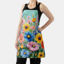 Search for vibrant flowers aprons Yellow