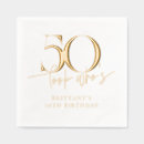 Search for funny 50th birthday napkins Modern
