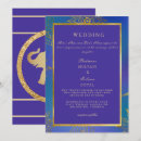 Search for royal blue and gold wedding invitations For her