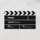 Search for film director business cards Clapperboard