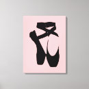 Search for pointe canvas prints Black