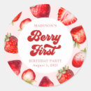 Search for cute strawberry stickers Berry first
