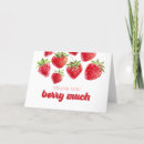Search for berry much thank you cards Watercolor