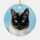 Search for siamese cat christmas tree decorations Portrait