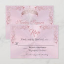 Search for quinceanera rsvp cards Rose gold