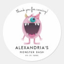 Search for pink monster stickers For kids