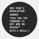 Search for new year resolution stickers Party