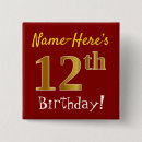 Search for twelve year old badges 12th birthday