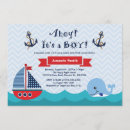 Search for sailboat baby shower invitations Anchor