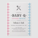 Search for bbq gender reveal invitations Gingham