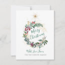 Search for holly wreath christmas cards Merry