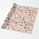 Search for pink reindeer wrapping paper Snowflake