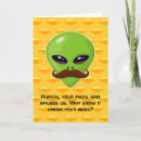 Search for funny science birthday cards Alien