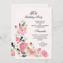 Search for blush pink 50th birthday invitations Flowers