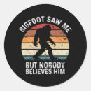 Search for funny bigfoot stickers Forest