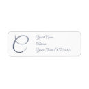 Search for initial c return address labels Monograms