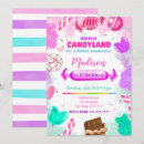 Search for candy land birthday invitations Rainbow colourful