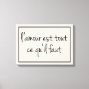 Search for french canvas prints Typography