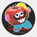 Search for witty round stickers Irony