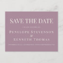 Search for purple save the date postcards Elegant