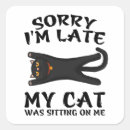 Search for black cat sitting stickers Kitty