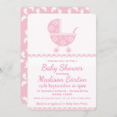 Search for foot print baby shower invitations Pink
