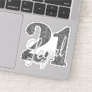 Search for age 21 stickers Twenty one