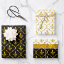 Search for gold fleur de lis wrapping paper Pattern