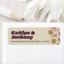 Search for retro typography return address labels Trendy