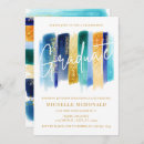 Search for gold glitter graduation invitations Blue