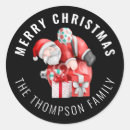 Search for funny christmas cartoons stickers Santa