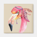 Search for flamingo magnets Watercolor