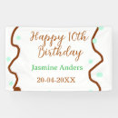 Search for 10th birthday banners Calligraphy typography elegant