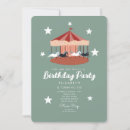 Search for carousel birthday invitations Carnival