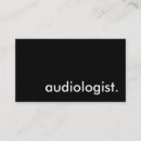Search for audiologist business cards Professional