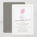 Search for brunch and bubbly wedding invitations Pink