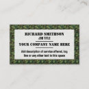 Search for hunting business cards Pattern