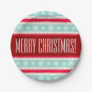 Search for unique christmas paper plates Red